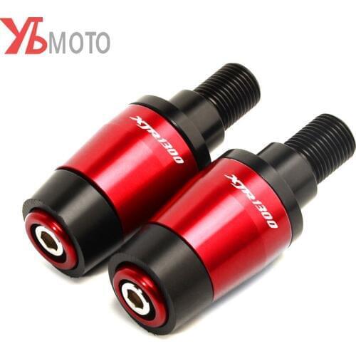 XJR1300 LOGO Motorcycles Handlebar Grips Cover Slider Handle Bar Ends Fits For YAMAHA XJR1300 XJR 1300 1998-2015