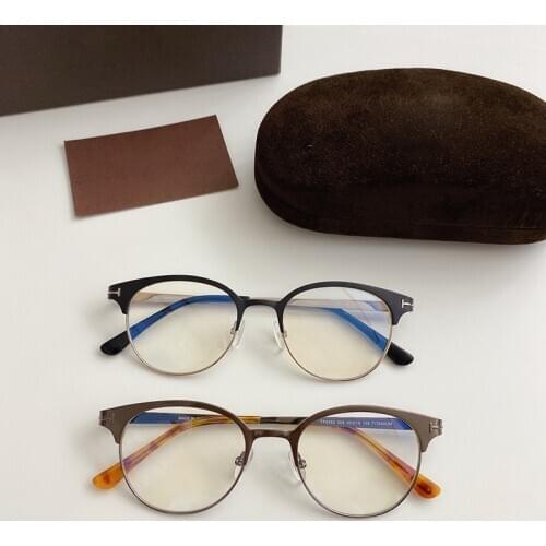 2021 New Tom For Men Optical Eyeglasses Frames Forde Fashion Round metal Women Reading Myopia Prescription Eye Glasses TF5382