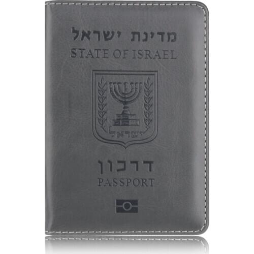 TRASSORY Israel Lightweight Wallet Passport Cover Women Travel Accessories Thin Travel Wallet Passport Leather