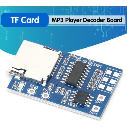 2PCS GPD2846A TF Card MP3 Decoder Board 2W Amplifier Module for Arduino GM Power Supply Module
