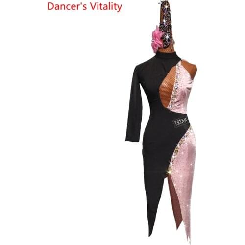 Latin Dance Dress Female Chacha Dance Skirt Adult Fashion High-end Custom Clothing Professional Performance Clothes