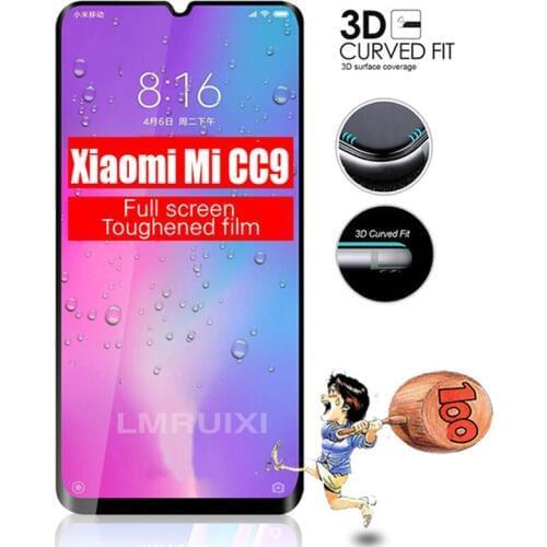 Full Glue Full Cover Tempered Glass For Xiaomi MI CC9 Screen Protector protective film For Xiaomi MI CC9E Glass
