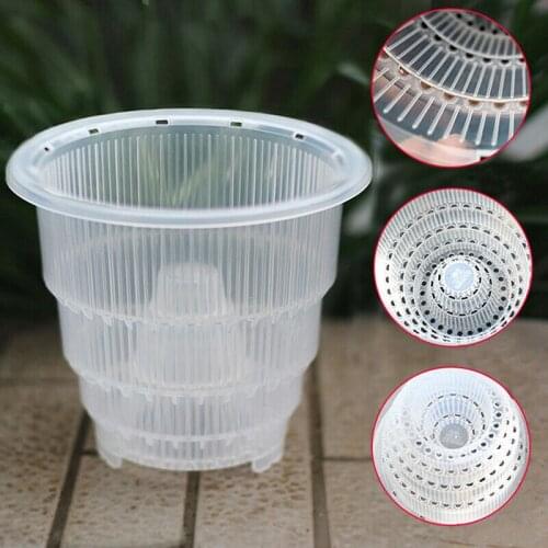 Garden Decor Practical Orchid Flower Planter Container Mesh Pot Breathable