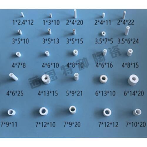 High temperature resistant, corrosion resistant, wear resistant ceramic tube Corundum alumina burning tube OD8*ID2*L7mm