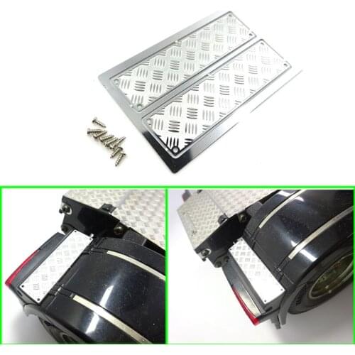 Taillight Anti-skid Pattern Metal Decoration for 1/14 Tamiya RC Truck Trailer Tipper Actros 3363 1851 AROCS 3348 DIY Parts