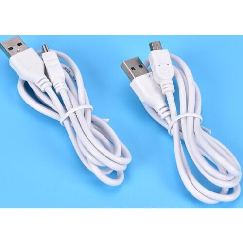 1m Long MINI USB Cable Sync & Charge Lead Type A to 5 Pin B Phone Charger