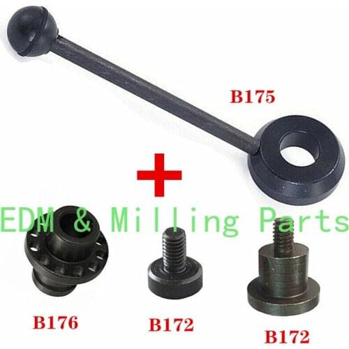 1Set " 4pcs " Milling Machine B175+B176+B172 Quill Feed Handle Bracket & Screw CNC Vertical Mill For Bridgeport Mill Part