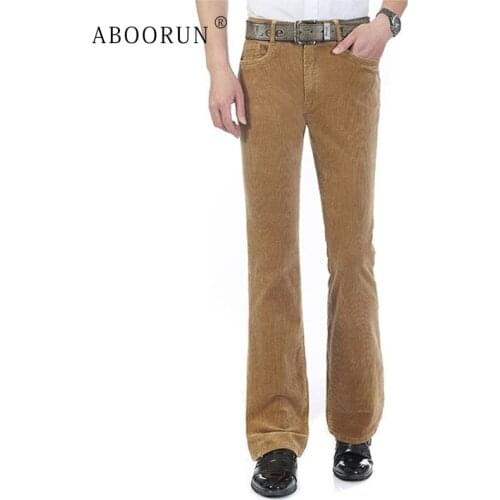 ABOORUN Men's Corduroy Trousers