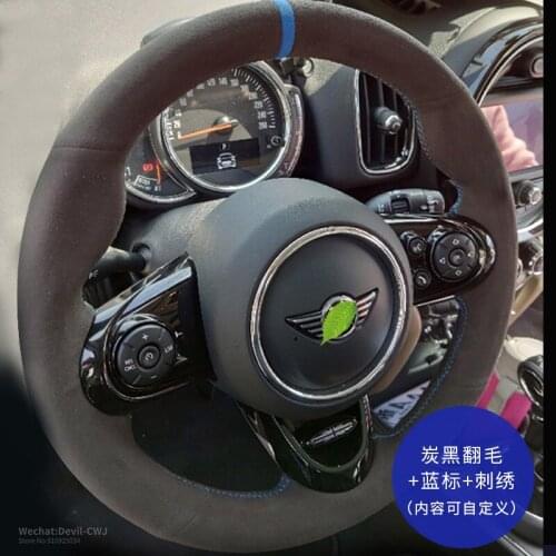 Steering Wheel Cover For BMW 1 3 5 7 Series X1 X2 X3 X5 X7 M2 M4 M5 M8 X3M X4M X5M X6M Suede Leather Car Parts Accessories