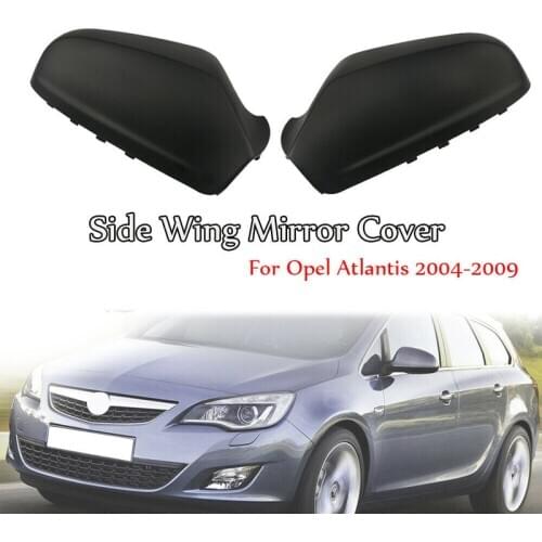 Black Rearview Mirror Cap, Wing Side Mirror Cover Housing For Vauxhall Opel Astra H 2004-2009,6428200,6428199