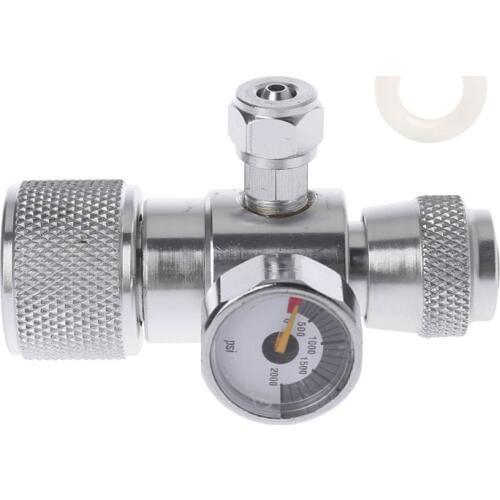 Co2 Pressure Gauge JIS m22-14 Regulator Manometer Over 1500PSI Cylinder Reducer Valve Moss Plant Aquarium Single Indicator