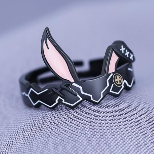 DATE A LIVE Himekawa Yoshino Rabbit Ring S925 Silver Adjustable Men Women Cosplay Jewelry Christmas Gift New Year Gift