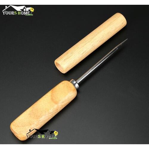 Ice Pick Crusher Crushed With Wooden Handle Cocktail Ice Crusher Metal Pick Bar Chisel Household Kitchen Bar Tool Barware