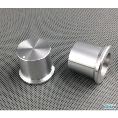 IWISTAO Solid Potentiometer Knob Whole Aluminum HIFI Amp Tube Volume Outer Diameter 30 High 25mm ID 6mm Silver DIY Free Shipping