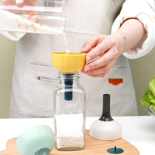 Kitchen Funnel Oil Filter Household Funnel Liquid Dispensing Tool Multifunctional Canning Accessory