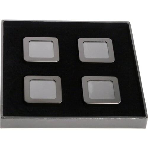 Hot Sale Square Metal Gem Display Box Jewelry Display Set Diamond Gem Display Box Tray