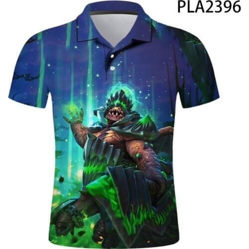 2020 New Polo Homme Dota 2 3D Printed Polo Shirt Men Fashion Streetwear Casual Hombres Harajuku Cool Short Sleeve Ropa
