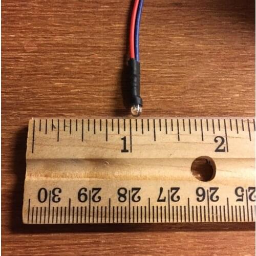 5New AC8V-3MM LED LEAD WIRE LAMPS(WARM WHITE) FOR POINTER DIAL LAMP/BULBs/ 2238B-2285B-2252B-2265B