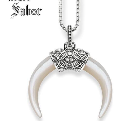 Necklace Tigers Tooth Link Chain Protection Gift For Women, 2019 New silver color Fashion Jewelry thomas