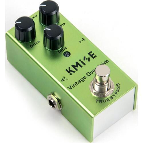 Kmise Guitar Effects Pedal Overdrive Mini Single Vintage Overdrive DC 9V True Bypass for Electric Guitar
