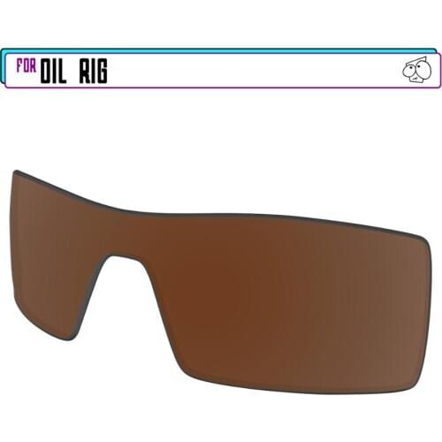 EZReplace Polarized Replacement Lenses for - Oakley Oil Rig Sunglasses - Brown