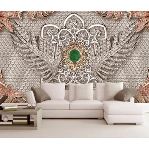Custom wallpaper European Style Flowers Jewelry Photo Murals Wallpaper Living Room Hotel Luxury Background Wall Painting Decor