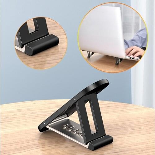 Adjustable Foldable Laptop Stand Non-slip Desktop Heat Dissipation Holder Stands for Notebook Macbook Pro Air IPad Pro DELL HP