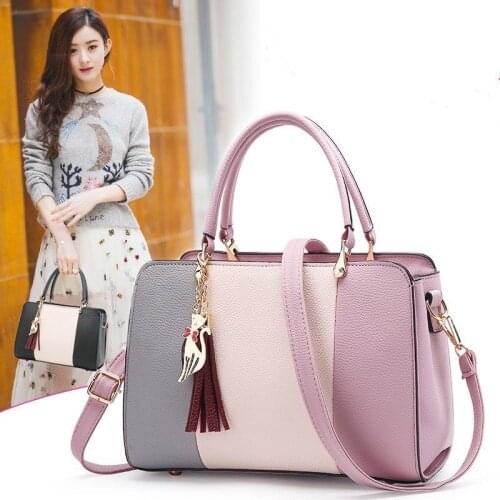 Luxury Fringed Brand Casual Leather Female Handbag High Quality Shoulder Bags For Women 2020 Patchwork Newest Crossbody Bag