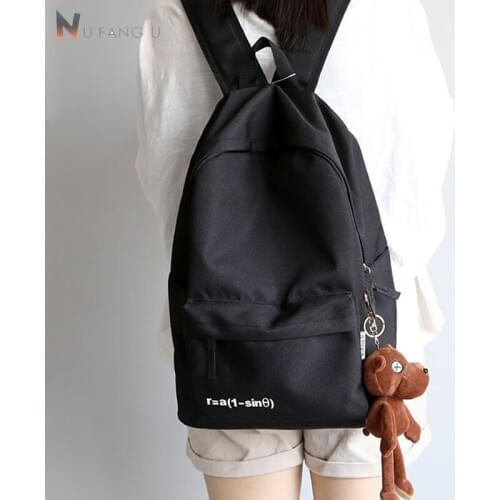 NuFangU Big Capacity Oxford Backpack Fashion Girls Leisure Bag Middle School Student Book Bag Boys Teenager Travel