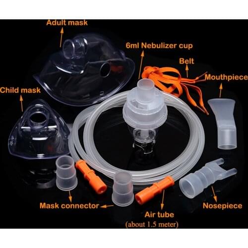 Family Health Care Inhale Nebulizer Medicine Tank Cup Mouthpieces Household Compressor Nebulizer Parts Inhaler Set Accessories