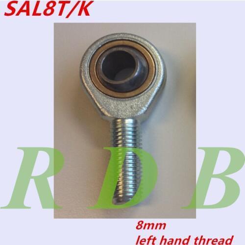 10 pcs Free Shipping 8mm Rod End SAL8T/K POSL8A GAR8UKL male left hand threaded ball joint