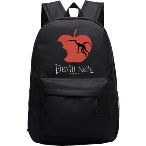 Death Note Print School Backpack Mochilas Anime Childs Schoolbag Boys Girls Bookbag Children Teenager Backpacks Daily Daypacks