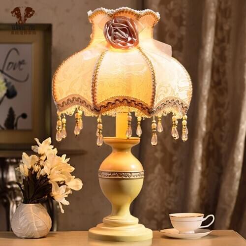 Antique Design Dressing Lamp Tiffanylamp Gold Office Home Decor,red Flower Designer Desk Table Lamp High Grade