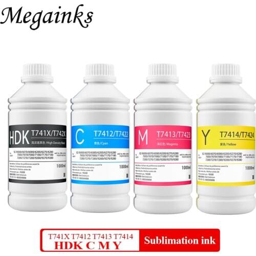 T7411 T7412 T7413 T7414 BK C M Y For Epson Surecolor F6000 F7000 F6070 F7070 F7200 F7100 F9200 printer sublimation ink