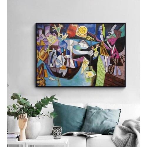 Picasso Famous painting aritist Handpainted Canvas Painting Figure work wall art Wall Picture for Home Decoration Oil Painting