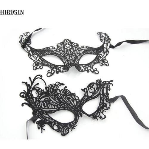 1PCS Hot Sales Sexy Lady Black Lace Mask Cutout Eye Mask For Masquerade Party Fancy Dress Costume Halloween Party Fancy