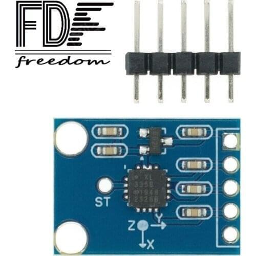 10PCS ADXL335 three-axis NEW output accelerometer tilt angle module original alternative MMA7260 GY-61 transducer 3V-5V