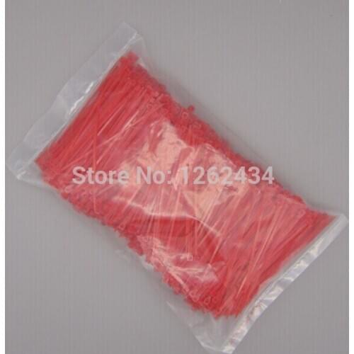 3*100 colorful cable tie Nylon cable ties red