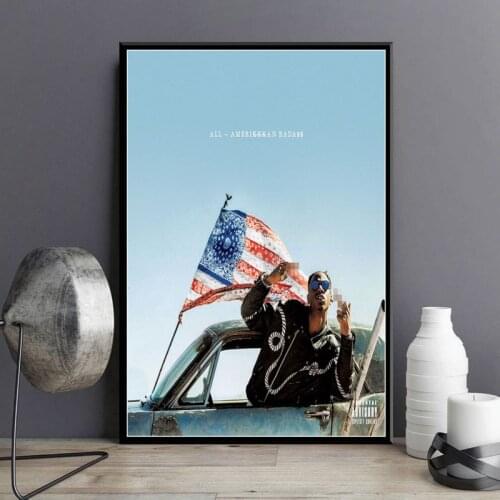 All Amerikkkan Badass Joey Bada$$ Hot Albums Music Cover Rap Hip Hop Art Canvas Painting Poster Wall Home Decor