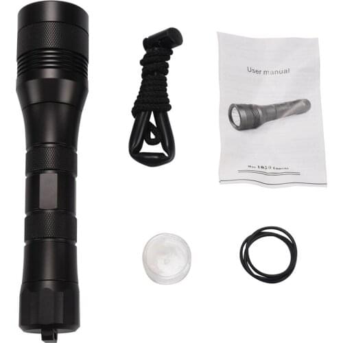 Asafee Div01 Led Scuba Diving Flashlight Xm L2 Underwater Dive Torch Light Lamp Waterproof Diver Scuba Diving Torc