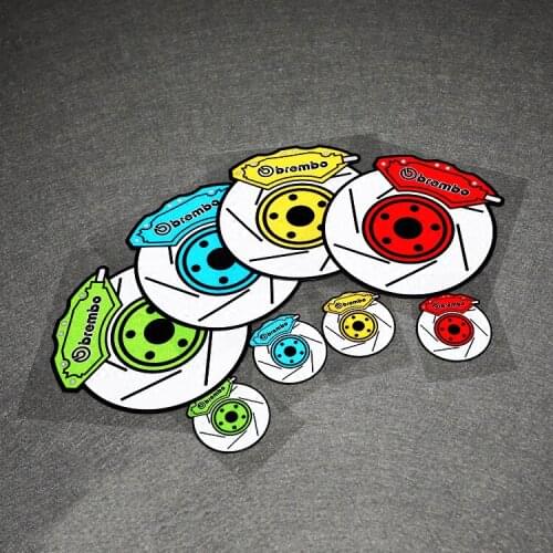 NO.S019 Awabi Brake Emblem Reflective Modified Car Stickers and Decals Motocross Motorcycle Racing Helmet Sticker