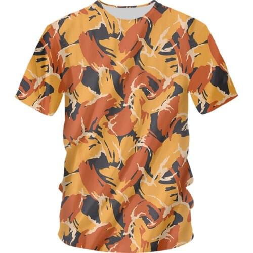 IFPD O Neck Short Sleeve Printed Camouflage 3D T-shirt Women Summer Loose Camo Tee Shirt Male Streetwear Tshirt Top Oversize 6XL