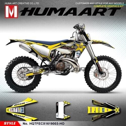 HUMAART MX Sticker Kit Complete PVC Vinyl Wrap Set for TE FE TX FX FS TC FC 125 150 250 300 350 450 501 2016 2017 2018 2019