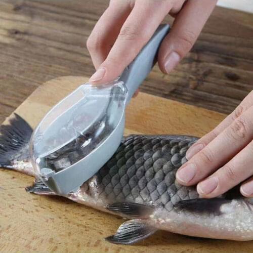 Hot Sale Fish Scales Brush Scraping Fishing Scale Brush Graters Fast Remove Fish Knife Cleaning Peeler Scraper Cooking Tools