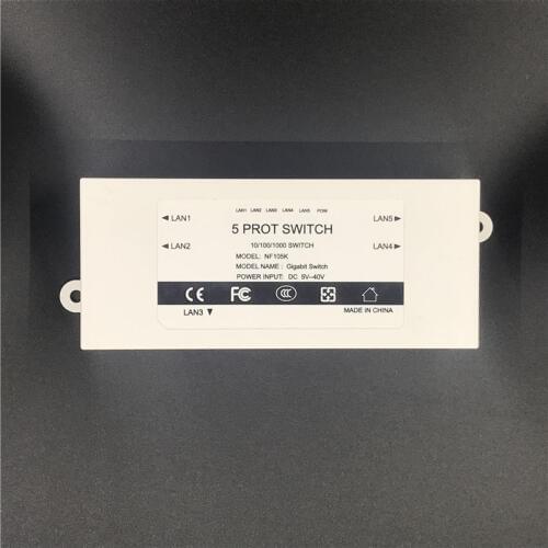 OEM factory Outlet Brand 5 Port Gigabit Ethernet Switch cheapest network switches 10/100/1000mbps US EU plug switch lan combo