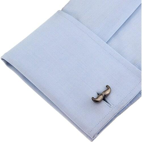 Metal Moustache Cufflinks Mans Jewelry French cuff shirt Button Color Copper Cufflink 5pairs per lot