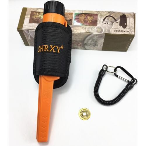 SHRXY Upgraded Pro Pinpointing Hand Held Metal Detector TRX GP-pointer2 Waterproof Pointer Metal Detector Orange/black Color