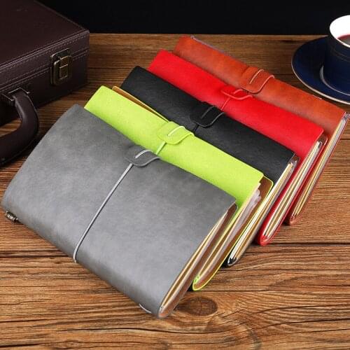 A6 Fashion Retro Notebook Art Style Student Travel Handbook Notepad Creative DIY Tie Rope Schedule Plan This School Stationery