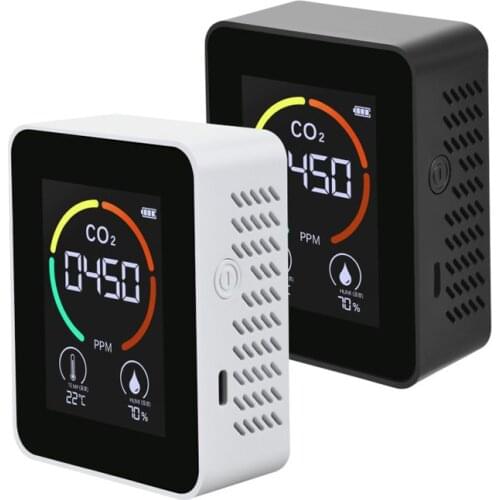 Air Quality Monitor, 3-in-1 Combo CO2 Moisture Meter Pollution Meter, Sensor, Tester; Detect & Test Indoor Pollution, Carbon Dio