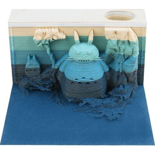 Wholesale Custom Sticky Note 3D Paper Memo Pad Block Cube Memo Pad Acrylic Holder With Gift Box